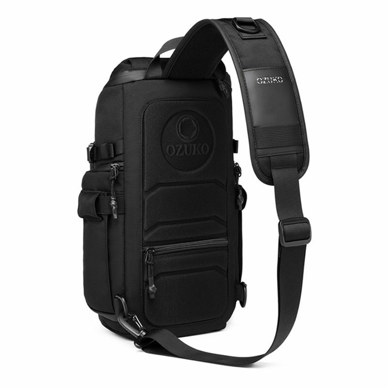 OZUKO-Tactical Crossbody Sling Bag para Homens, Impermeável, Multifuncional, Ombro, Messenger Bag, Esportes ao ar livre, Viagem, Masculino, Homens, Flex