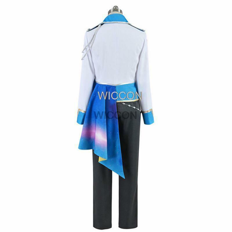 Proyek Sekai Panggung Penuh Warna! Tenma Tsukasa Kostum Cosplay Setelan Seragam Kostum Panggung Wig Cosplay 30Cm