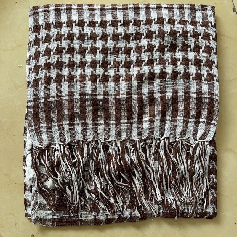 Free shipping Turban muslimischen Schal für Männer Hijab Kopftuch Häkeln Schal jüdischen Strick Kopftuch Quasten Baumwolle Islam Pakistan Arabisch