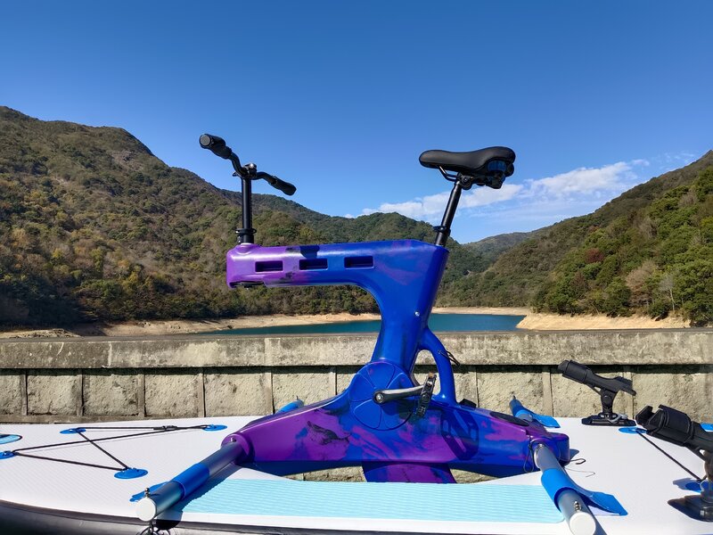 Bicicleta aquática ao ar livre, Sea Bike Pedal, Waterbike tubo de equitação, 2024