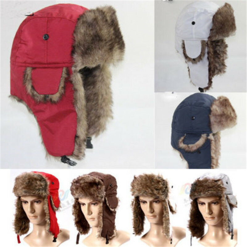 قبعات بومبر للنساء والرجال من الفرو الناعم ، قبعة دافئة ، قبعة مخملية ، تنفس ، غطاء أذن ، جندي ، صياد ، في الهواء الطلق ، الدفء ، الشتاء