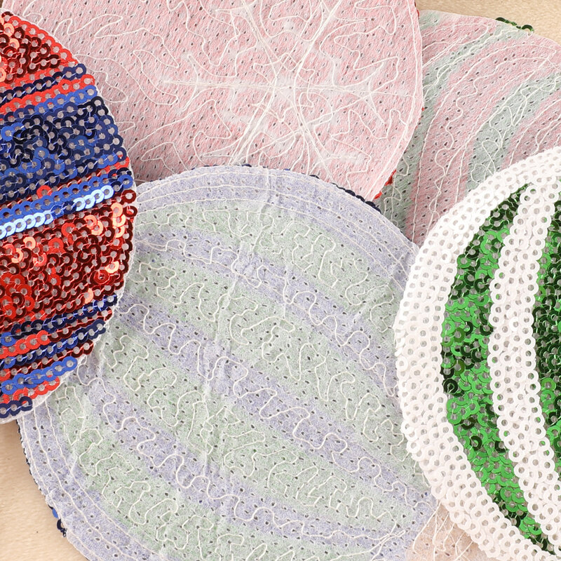 Hot Air Balloon paillettes Patch adesivi in tessuto Charms distintivi accessori fai da te ferro fusibile su toppe per cappello borsa abbigliamento regalo per bambini