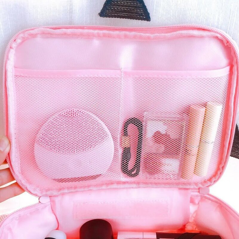 헬로 키티 여성 패션 만화 방수 화장품 가방 여행 가방 세면 용품 가방 보관 가방 주최자 뷰티 케이스