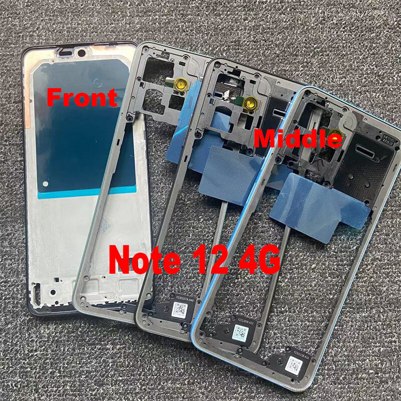 For Xiaomi Redmi Note 12 4G 5G Middle Frame Housing Case Middle Frame Bezel Middle Plate Replacement