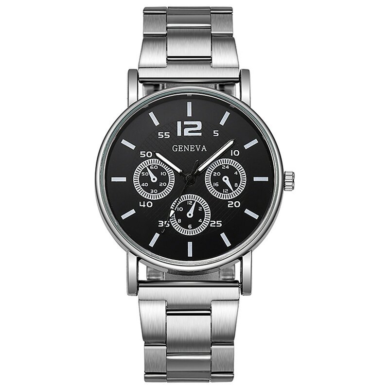 Relógio de pulso quartzo masculino, pulseira de aço, elegante, alta qualidade, moda casual, homem relógios, 2023