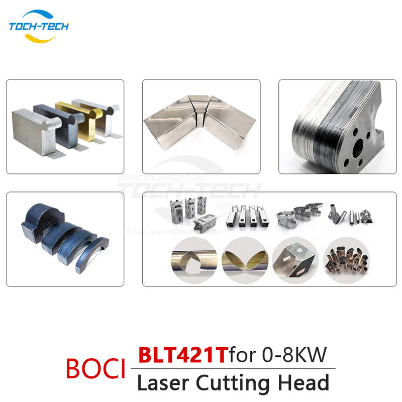 BOCI Fiber Laser Cutting Head BLT421T Auto Focusing Cutting Head 0-8kw QBH for Laser Cutting