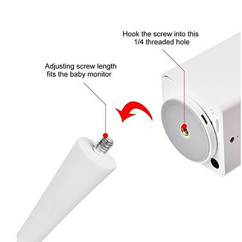 Soporte Flexible para cámara de bebé, montaje giratorio para Monitor de bebé, cámara de seguridad sin perforación, versátil
