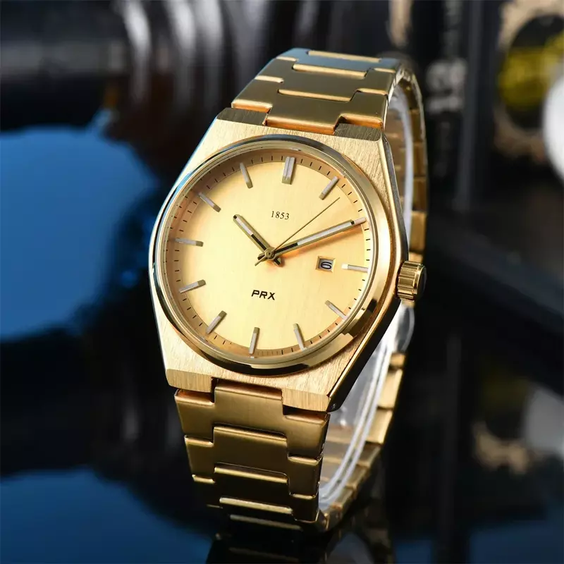 Marca de luxo homens relógio Quartz Chronograph, alta qualidade, relógio de pulso empresarial, Auto Date Dial, PRX