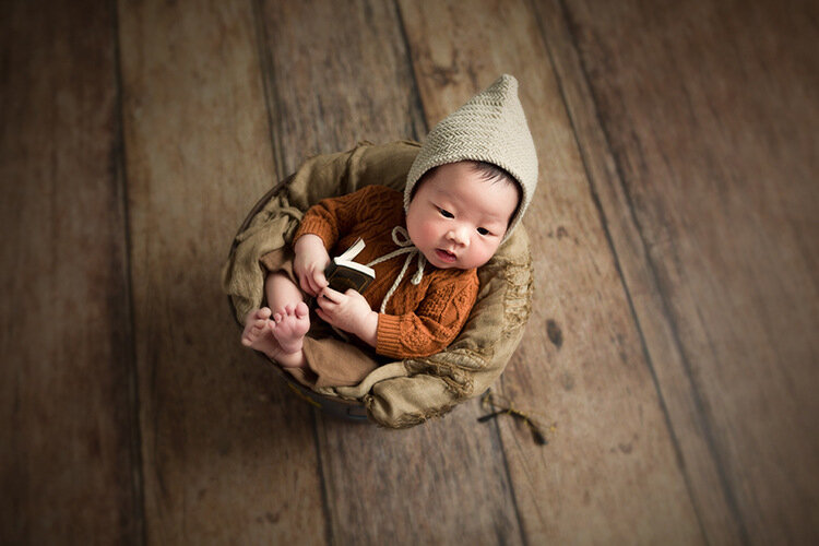 4 Pcs Newborn Photography Props Retro Mini Books Baby photography Accessories Creative Props Infant Photo Decorations