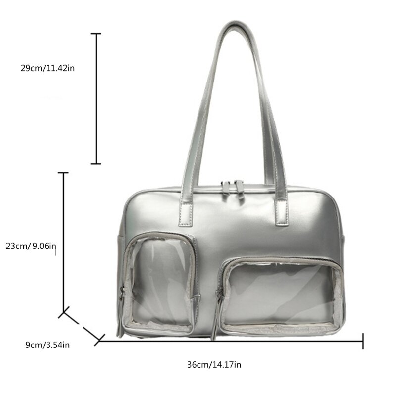 Модная сумка Ita для студентов, сумка для подмышек, большая вместительная сумка на плечо из искусственной кожи, подходящая для