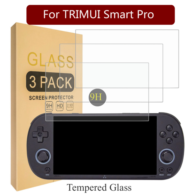 Trimui Smart Pro Displays chutz folie aus gehärtetem Glas TL Spiele konsole 9h High Definition Displays chutz folie Zubehör