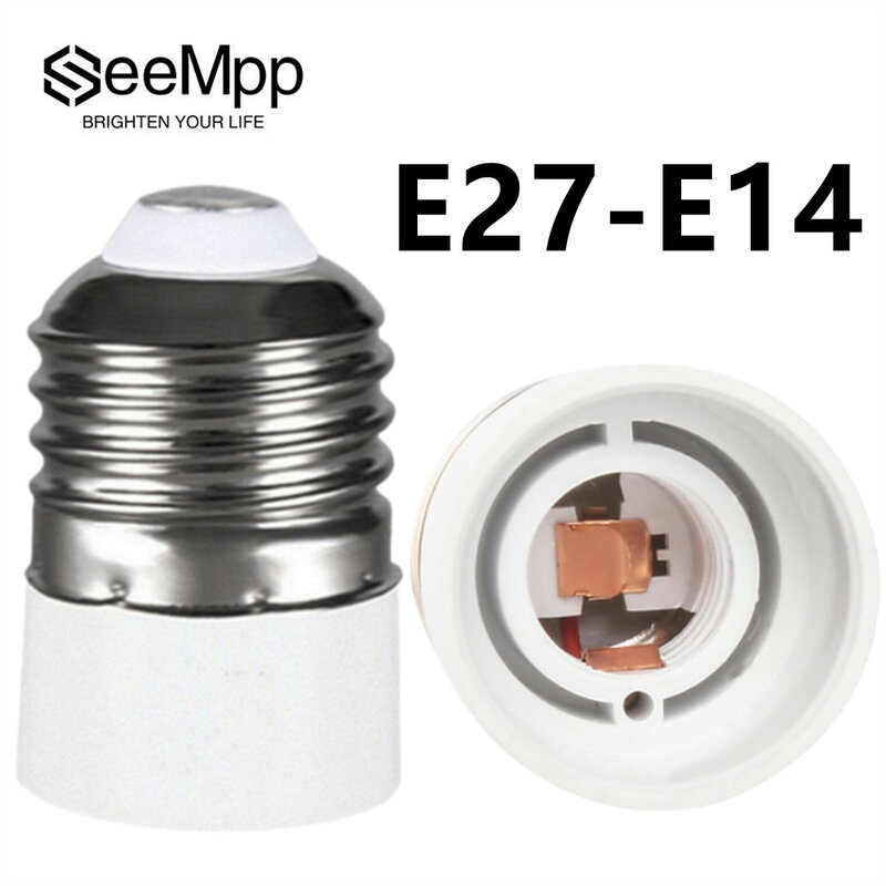 Portalampada da E27 a E14 portalampada portalampada adattatore per lampadina adattatore per convertitore di materiale ignifugo di alta qualità AC 85-250V