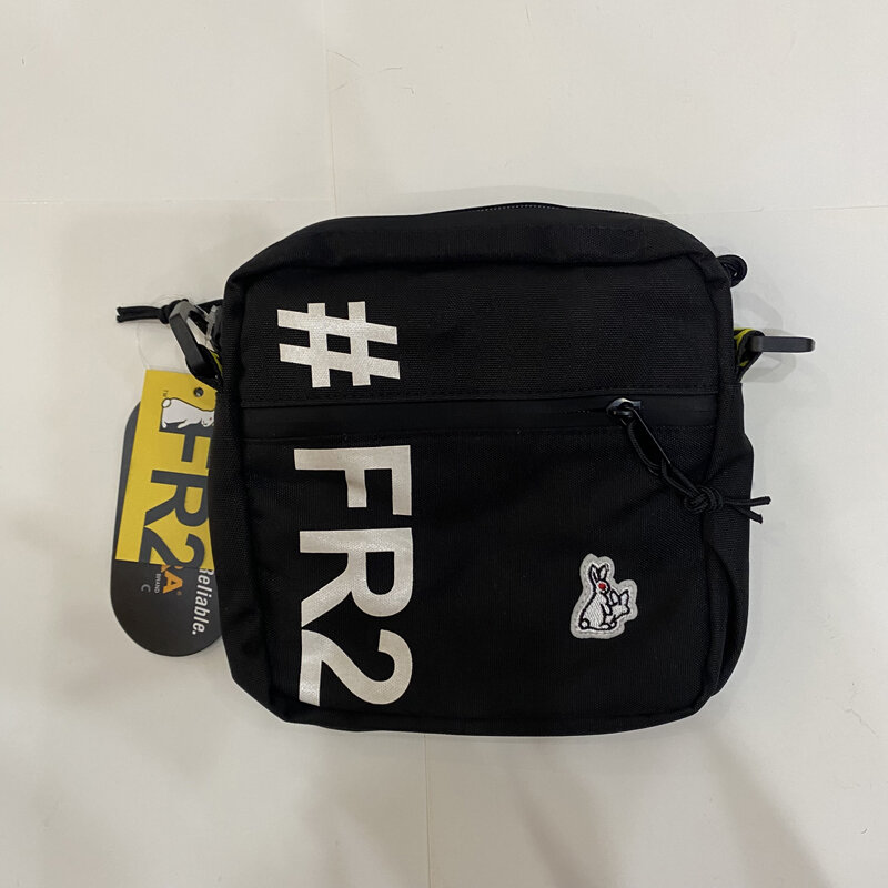 # FR2 рюкзаки с большим логотипом и вышивкой в виде кролика, черная Холщовая Сумка Fr2 через плечо, мужские и женские модные сумки на молнии