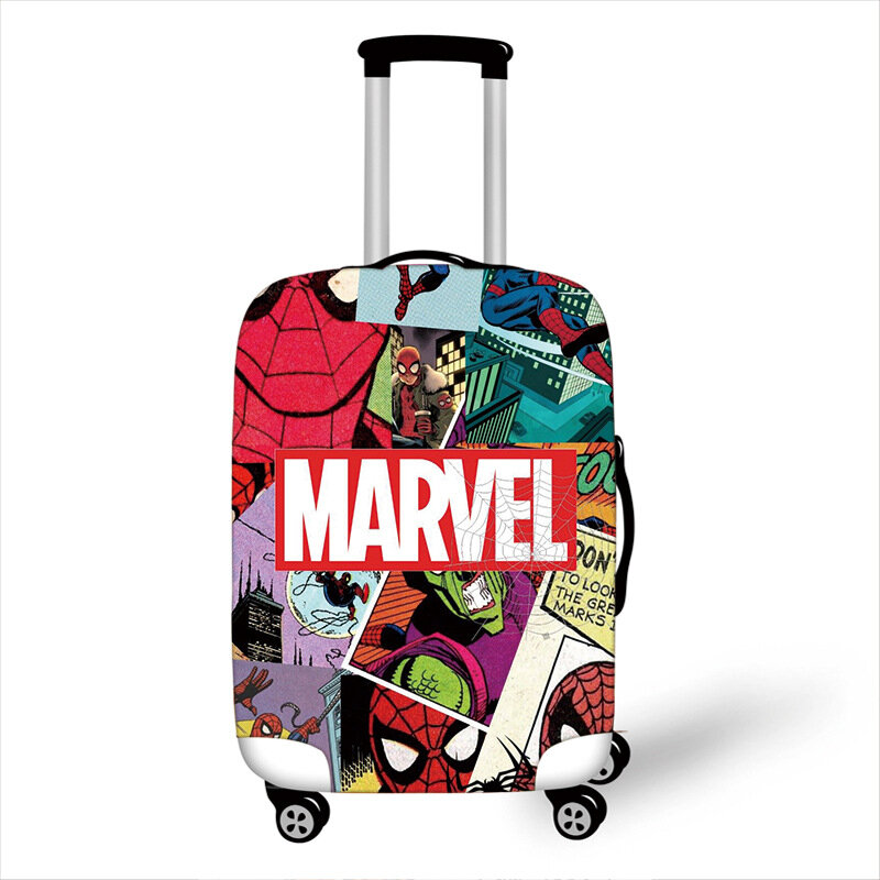 Защитный чехол на колесиках для багажа с изображением Человека-паука