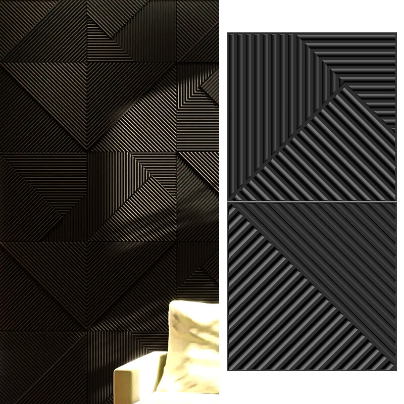 12ชิ้นแผ่นพีวีซีศิลปะ3D สุดๆกันน้ำปรับปรุง3D สติ๊กเกอร์ติดผนังกระเบื้องออกแบบเพชร Decor11.81บ้าน DIY ''x11.81''