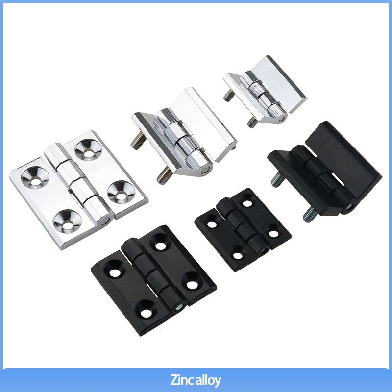 Zinc Alloy Square Door Hinge with Countersunk Screw - Multi-specification Options for Industrial Machinery Equipment