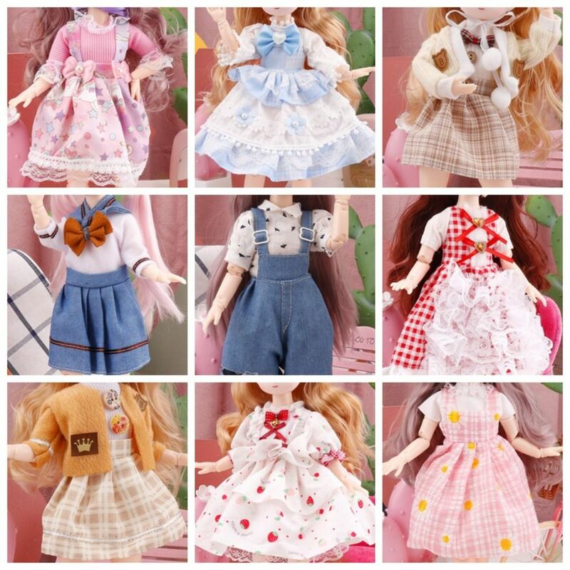 Игрушки «сделай сам», 30 см, одежда для шарнирной куклы, красочные кавайные 11 дюймов, шарнирные куклы, платье, милое движущееся тело, 1/6 шарнирная кукла, одежда, хлопковая кукла