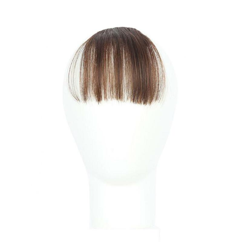 Synthetic Air Bangs Hairpiece Fake Bangs Black Brown Hairpiece Extension Clip In Hairpieces Accessorie Flush Bangs Invisible Wig