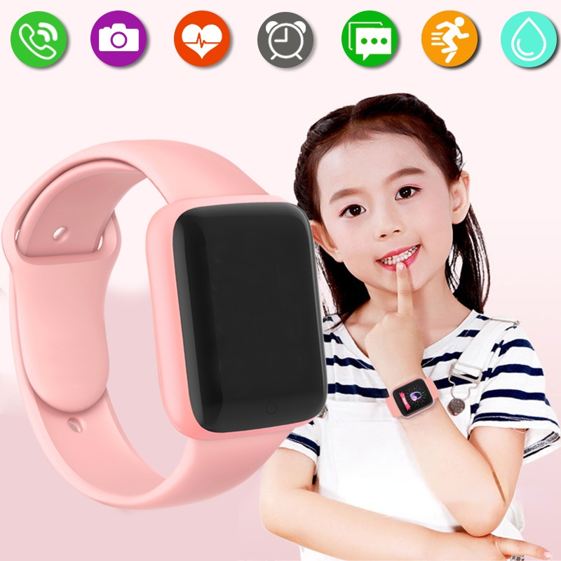 Połączony zegarek dziecko dziecięcy Smart Watch opaska monitorująca aktywność fizyczną pulsometr sportowy kobiety bransoletka Y68 dzieciak chłopiec prezenty dla dziewczyn