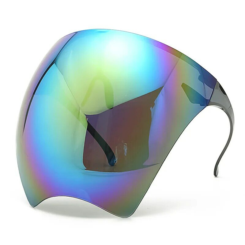 2023 quente colorido olho escudo viseira máscara envoltório escudo óculos de sol metade rosto protetor protetor protetor rosto anti-spray máscaras