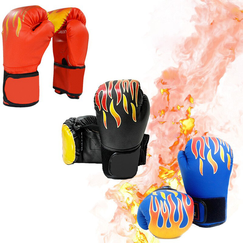 Guantes de boxeo para niños, manoplas ajustables portátiles para entrenamiento de boxeo, Kickboxing, Lucha, gimnasio, deportes llamativos, 2 piezas