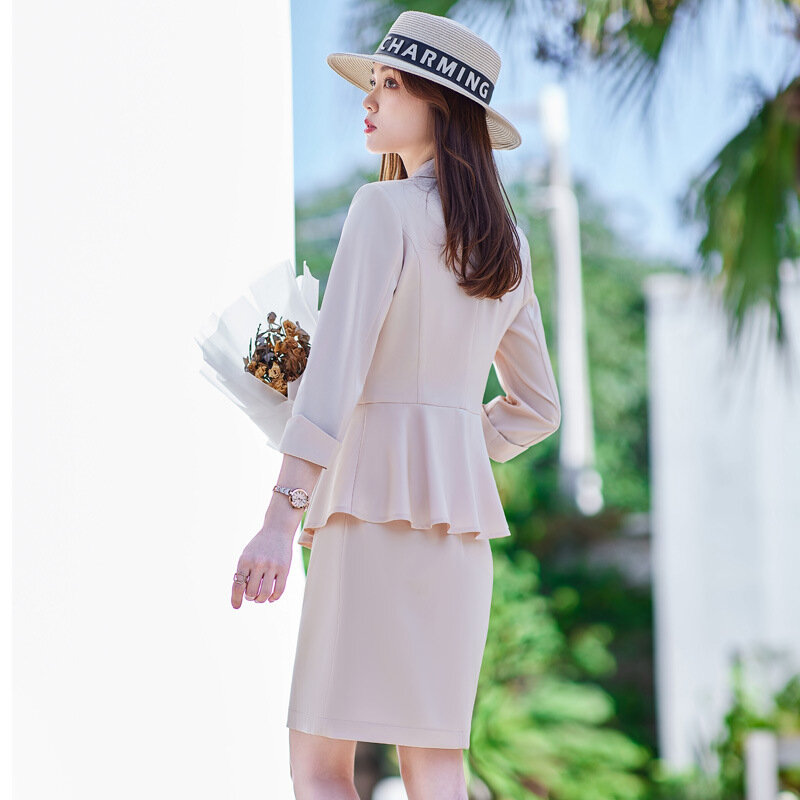ピンクの女性のためのプロの夏の服装,ドレスと仕事のスーツ,ビジネススタイル