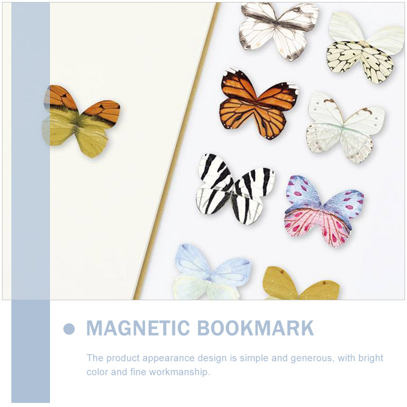 16 Pcs Butterfly Bookmark Holder Magnetic Bookmarks Bookmarker Shape for Kids School Butterflies