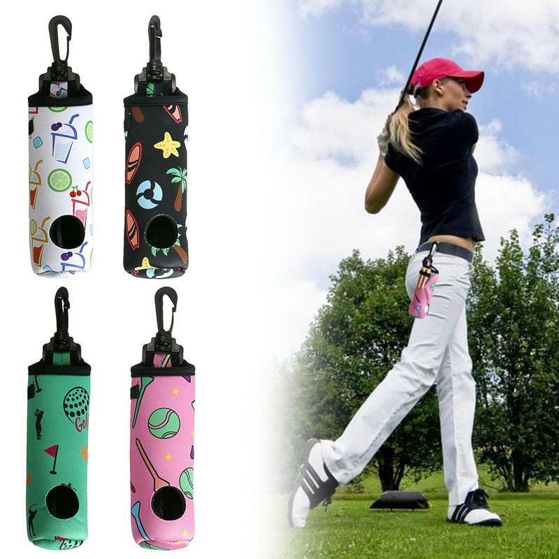 Портативная поясная сумка для гольф-мячей, Женский чехол для хранения 3 мини-мячей для гольфа с 3 гвоздями