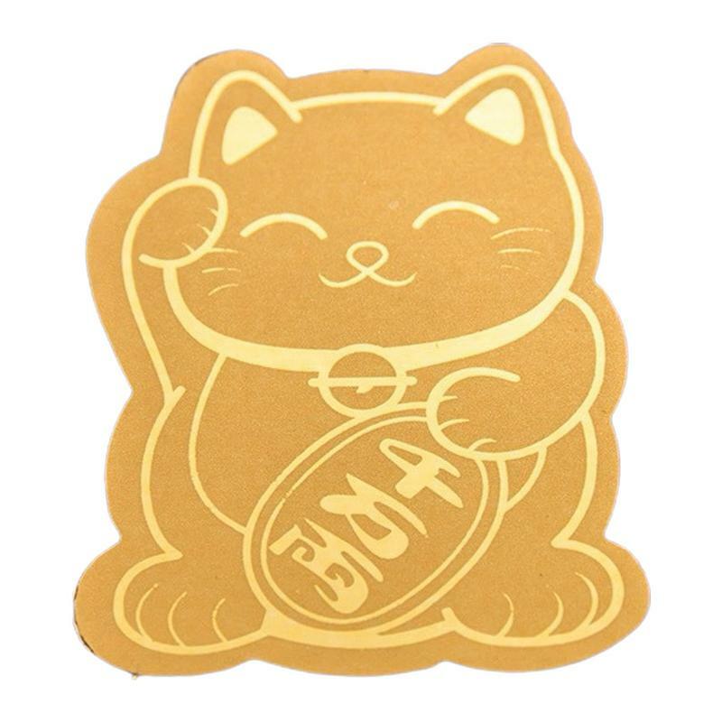 Stiker kucing keberuntungan China, Stiker kucing keberuntungan lucu untuk ponsel perangkat elektronik stiker kucing keberuntungan untuk ponsel