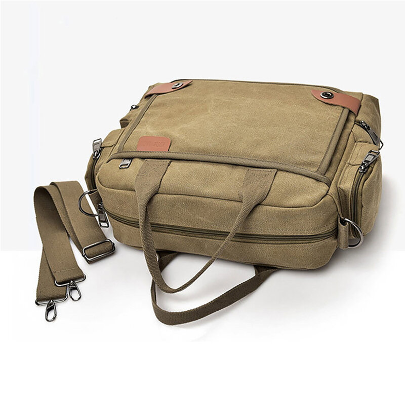 متعددة الوظائف قماش الرجال حقيبة حقيبة حقيبة الكتف الموضة للرجال الأعمال عادية Crossbody رسول حقيبة حقائب السفر ZXD6