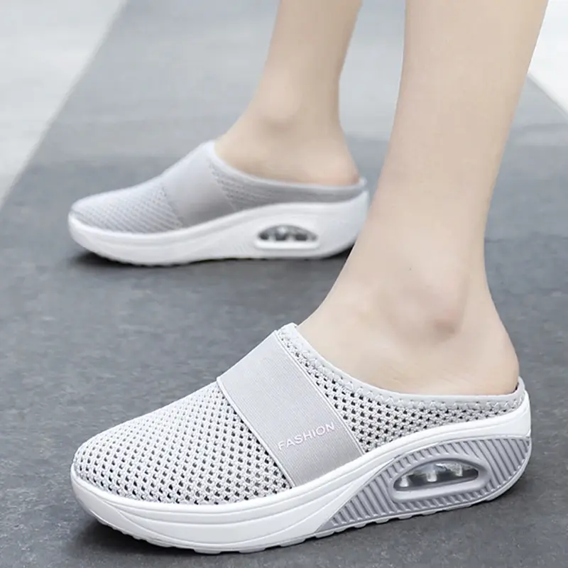 女性のカジュアルで通気性のある厚底靴,快適な女性の靴,プラスサイズ,ベーシック,2023