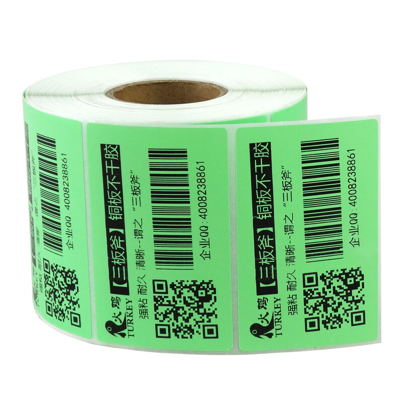 Etiqueta térmica colorida para impressora zebra, etiquetas coloridas de 80mm x 50mm azul, verde, roxo, laranja, amarelo e marrom, (1 rolo)