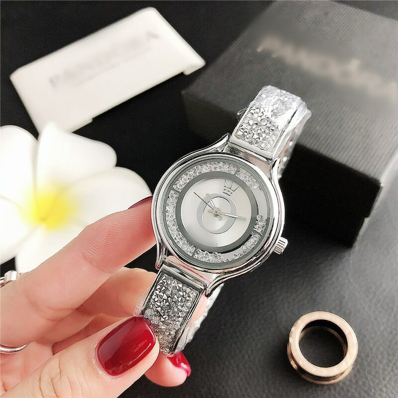 2024 Fashion Luxury Watch Crystal Quartz orologio da donna oro argento orologio da donna in acciaio inossidabile Zegarek Damski