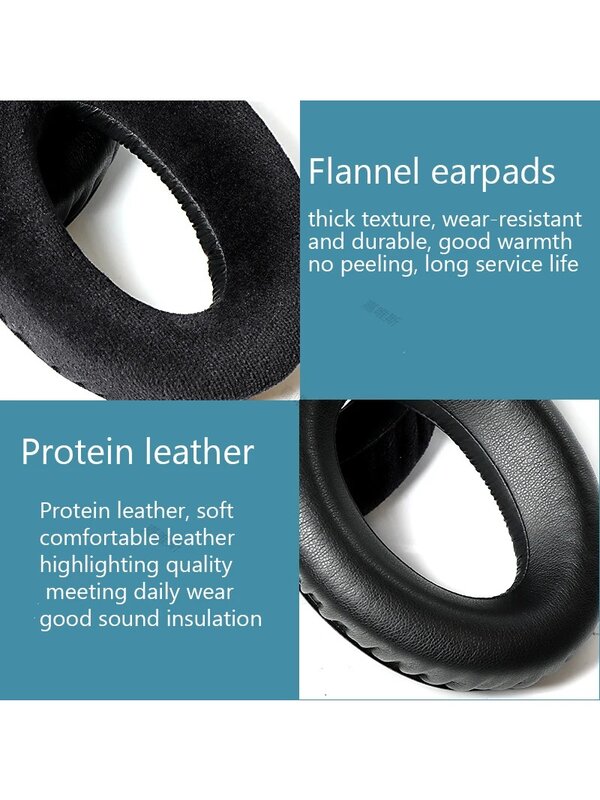 Ersatz Stirnband Kissen Protein Leder Ohr Pads Polsterset für Sennheiser HD545 HD565 HD580 HD600 HD650 HD660S headset