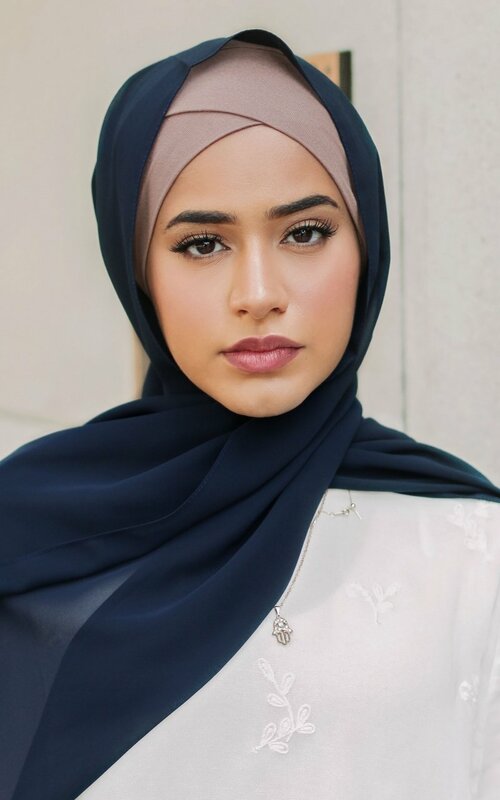 女性のための伸縮性のあるジャージースカーフ,アラビアの夏のスカーフ
