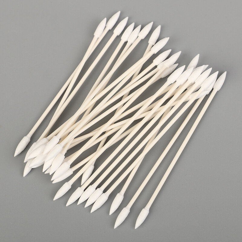 25Pcs Disposable Tip Cotton Swabs Dustless Cotton Swabs Optical Wipes Beauty & Cosmetic Supplies