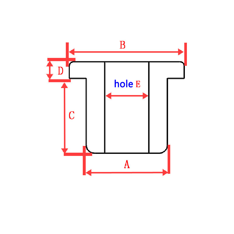 Penyumbat lubang silikon grommet karet putih, 5 ~ 33.3mm penyumbat untuk kawat kabel