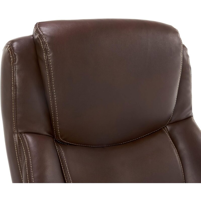 Delano Big & Tall Executive Office Chair, High Back Ergonomic Lumbar Support, Bonded Leather