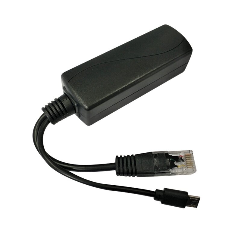 2x Micro-USB-Poe-Splitter 48V bis 5 V2a/3a Mini-USB-Netzteil Nationaler Standard mit Smartphone-Aufladung