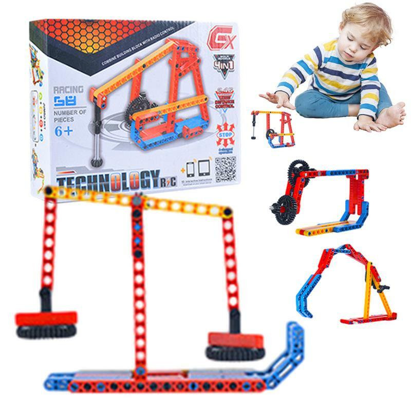 Ensemble de blocs de construction interchangeables pour garçons et filles, jouets d'entraînement, teasers cérébraux, nuits de construction, enfants