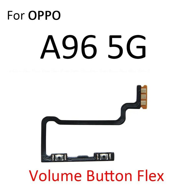 Oppo a94 a95 a96 a97 4g 5g用のフレキシブルケーブル付きボリュームコントロールスイッチ,スペアパーツ