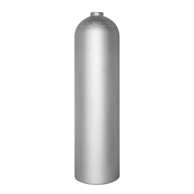 TUDIVING-11.1L Scuba Diving Aluminium Cylinder with DIN + YOKE Interface Bottle Valve Deep Diving High-Pressure Air Bottle