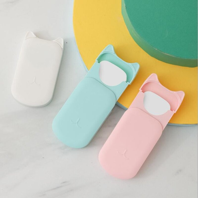 Portable Mini Paper Soap  Hand Washing Scented Soap Papers Hand Care Cleaning Soaps Bath Travel Supplies