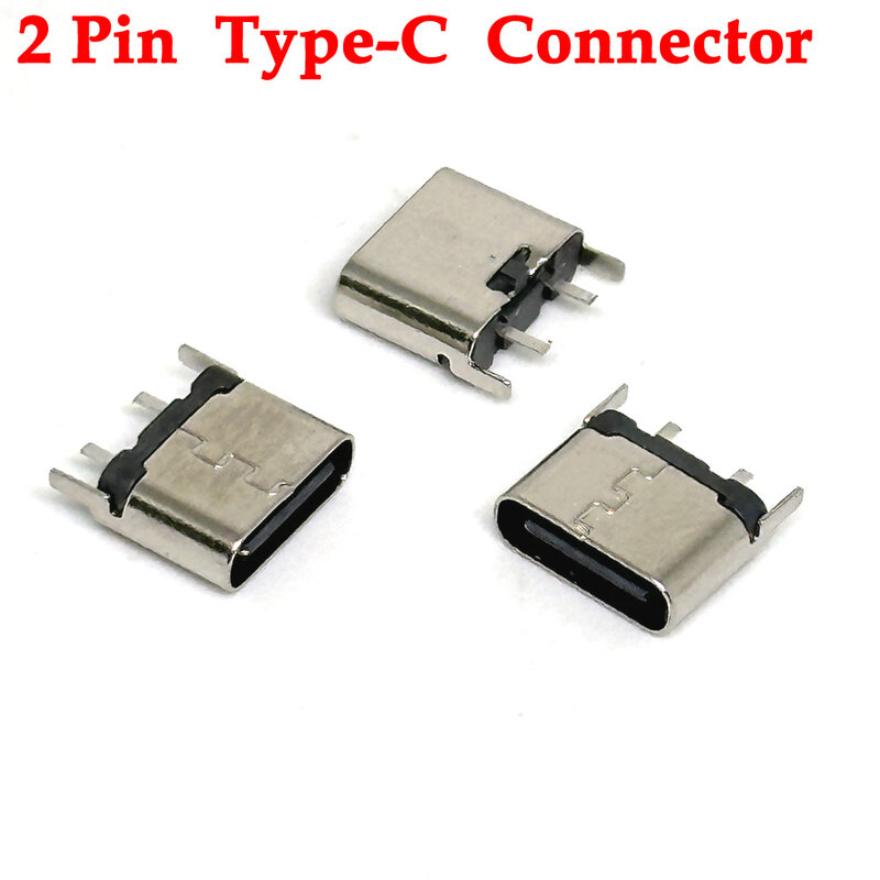 Conector Micro USB SMT de 1-20 piezas, placa de enchufe Vertical, conector hembra de 2 pines para MP3/4/5, otros tablones móviles