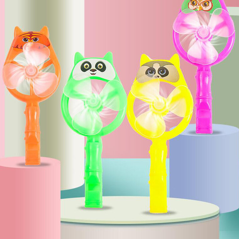 1Pc Kinderen Belonen Klein Speelgoedplezier Kleurrijke Panda Grote Windmolen Fluitspel Kinderdag Babyshower Verjaardagsfeestje Cadeau