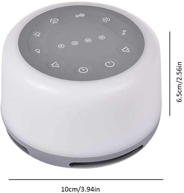 Регулируемый ночник RGB 24 дюйма, успокаивающий звуковой аппарат с белым шумом для сна, портативный звуковой аппарат для сна для взрослых и детей
