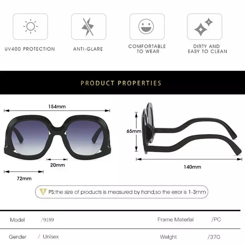 2024 NEW Personalized Big Frame Sunscreen Sunshade Sunglasses