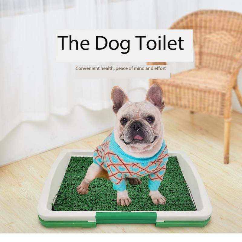 2024 baru upgtade Turf anjing peliharaan rumput Patch Toilet anak anjing pelatih Toilet dalam ruangan pelatihan baki hewan peliharaan Toilet tiga lapisan