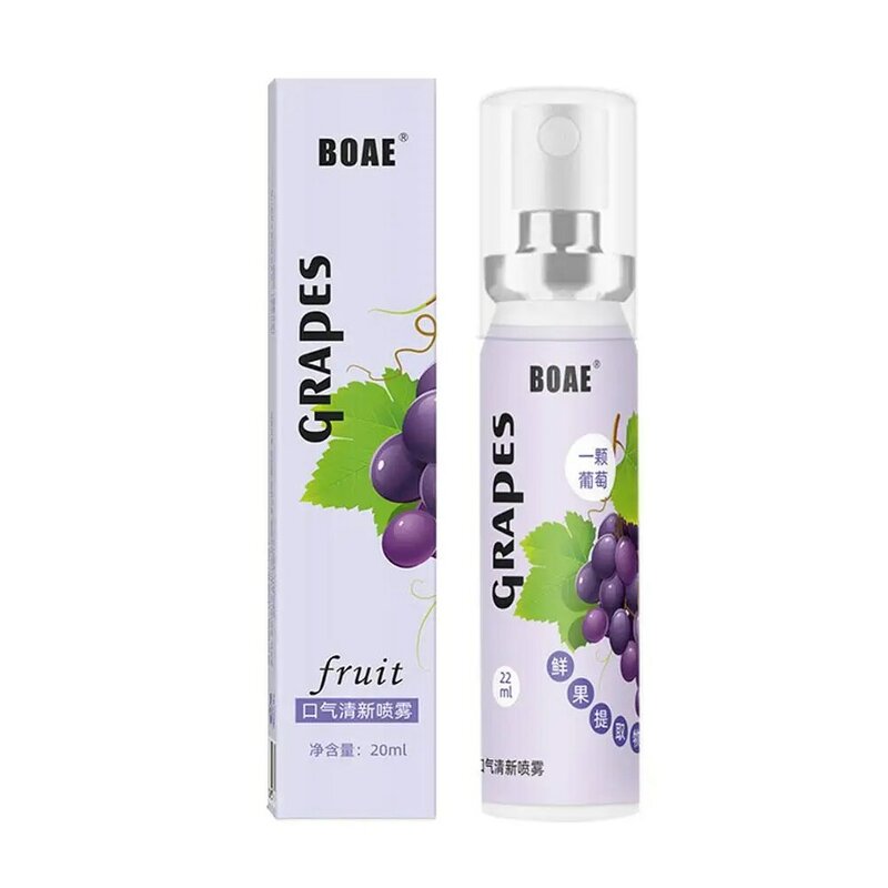 20ml Oral Fresh Spray Peach Flavor Fragrance Mouth Portable Spray Fresh Mouth SprayPersistent Breath Freshener Oral Care L5S6