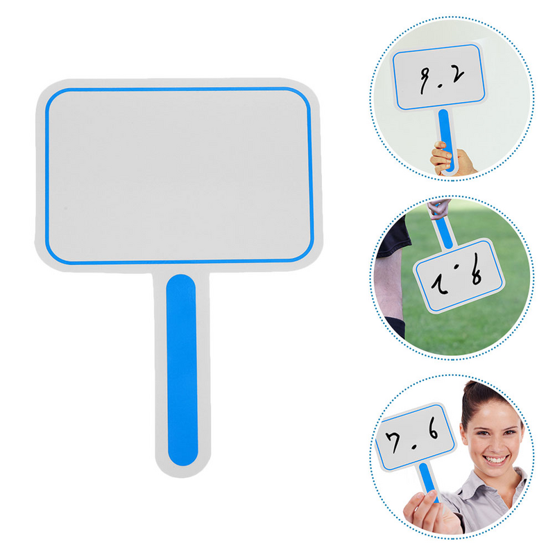 3Pcs Blank Bidding Paddles For Live Auctionss Handheld Bidding Paddles For Live Auctionss Dry Erase Answer Paddles Single Side